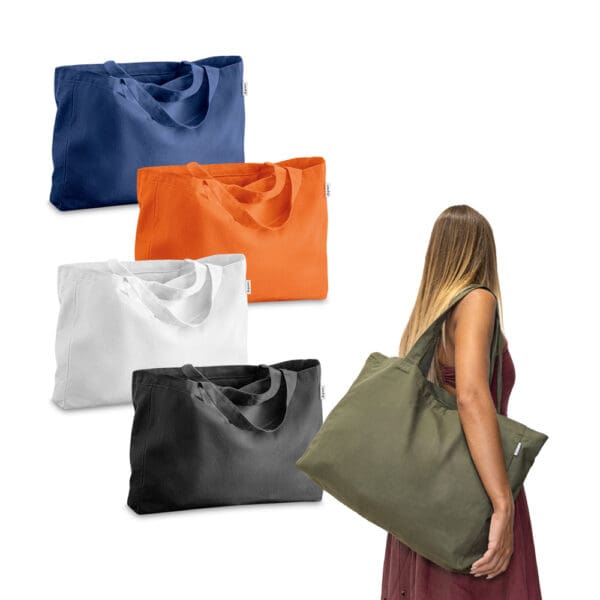 92327 CAMDEN. Bag in cotton and recycled cotton (280 g/m²)