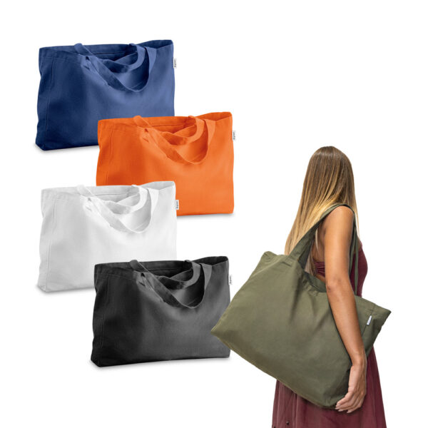 92327 CAMDEN. Bag in cotton and recycled cotton (280 g/m²)
