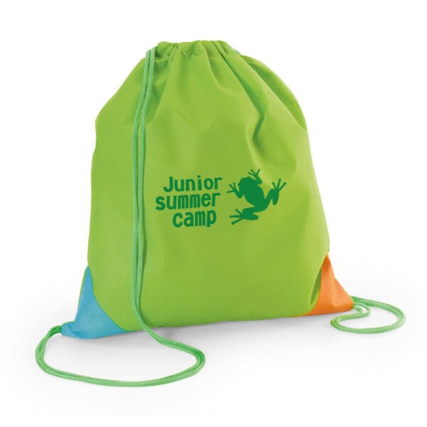 92617 BISSAYA. Colourful non-woven drawstring bag