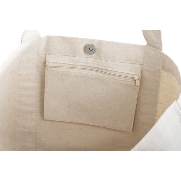92824 VILLE. 100% cotton canvas bag with front and inside pocket (280 g/m²)