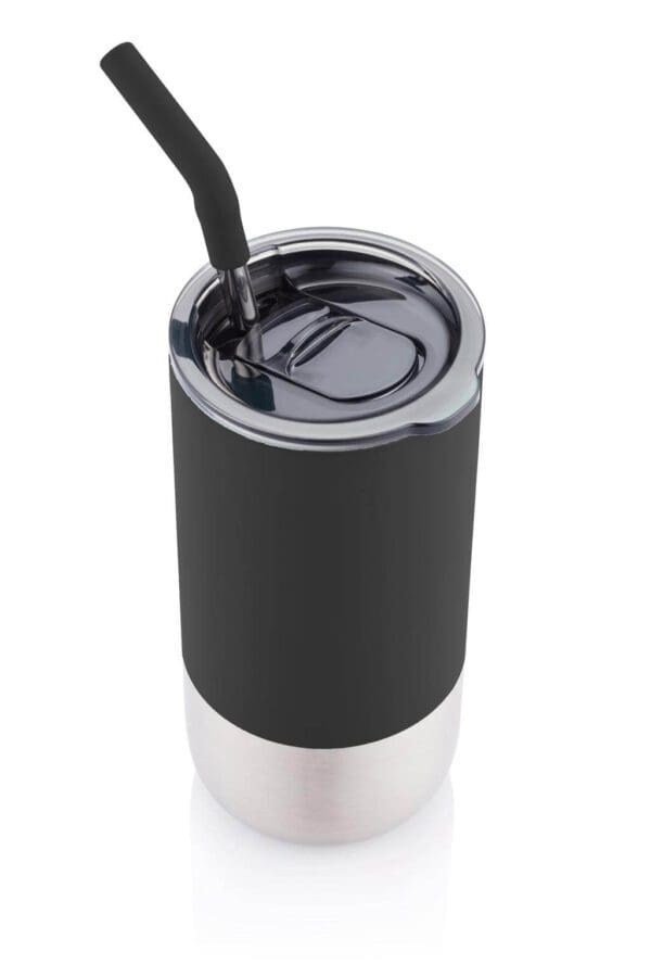 Insulated Tumbler with Reusable Straw