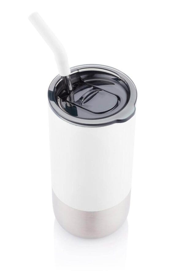 Insulated Tumbler with Reusable Straw