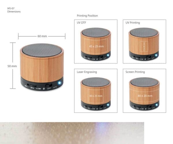Bamboo Bluetooth Speaker