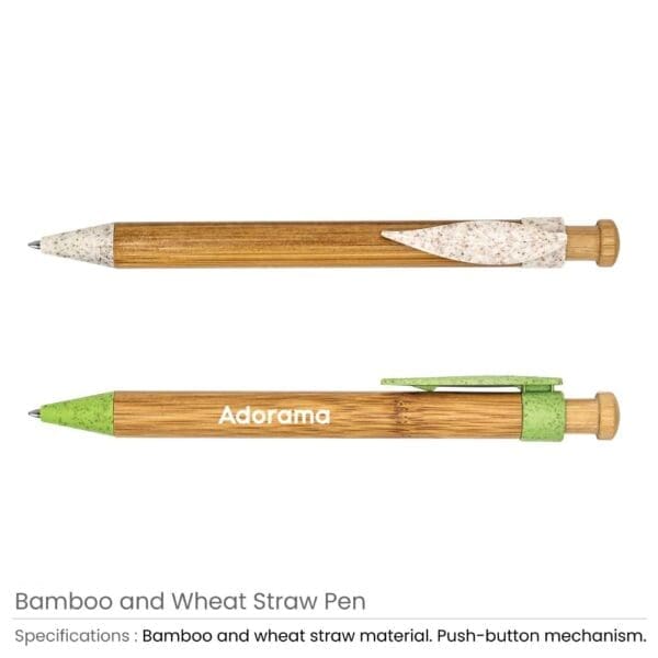 Bamboo with Wheat Straw Pens