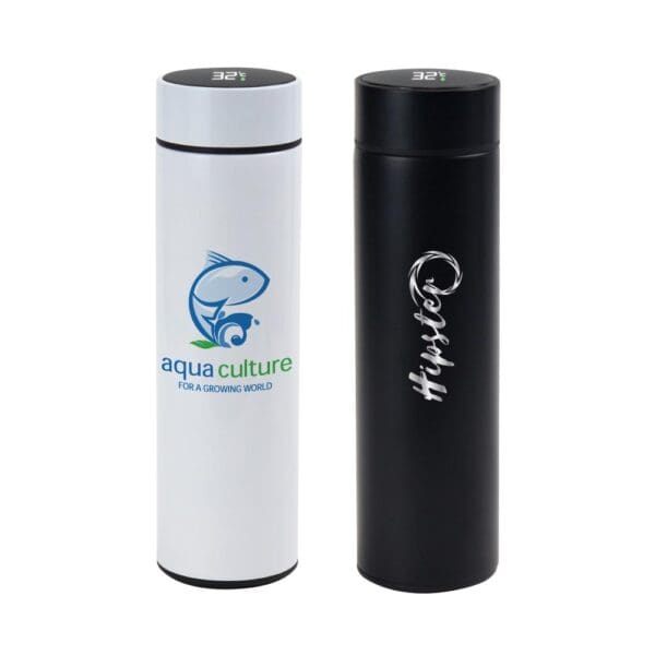 Double Wall Bottles with Temperature Display