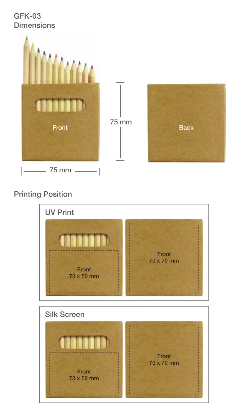 12 Colors Pencils Pack