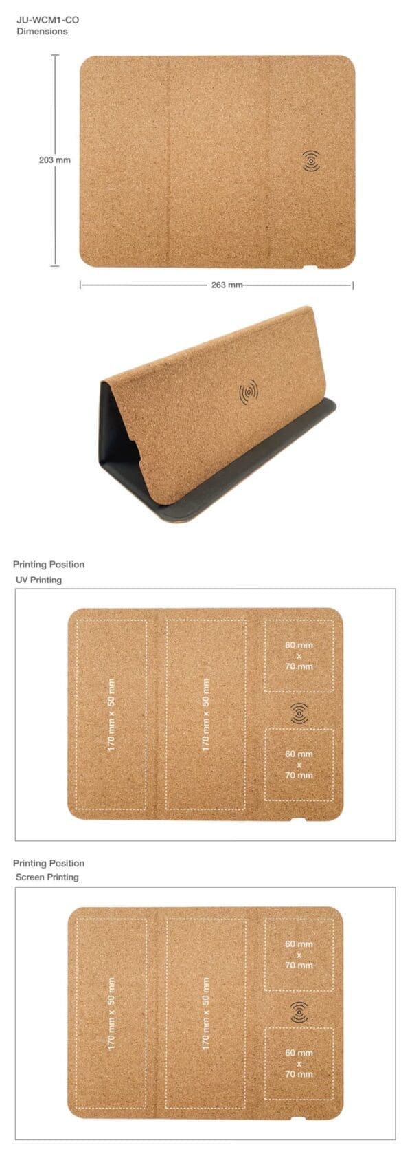 Cork Foldable Mousepads