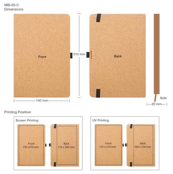 Cork Cover Notebooks