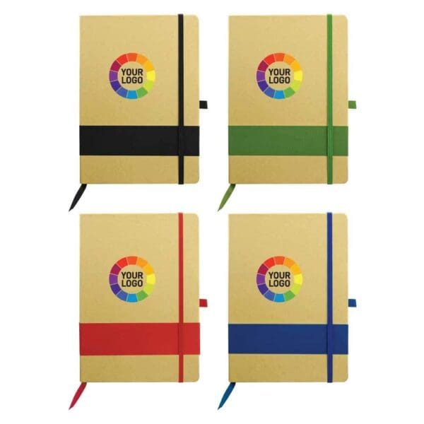 ECO notebook with pen holder