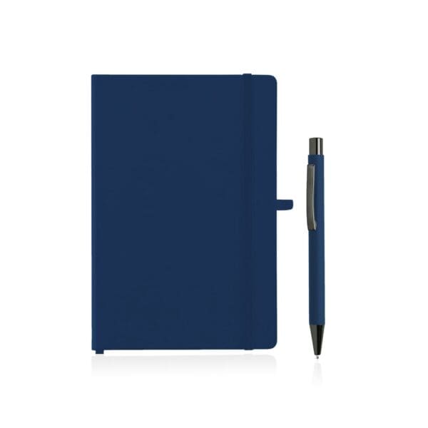 Giftology A5 Hard Cover Notebook and Pen Set - Navy