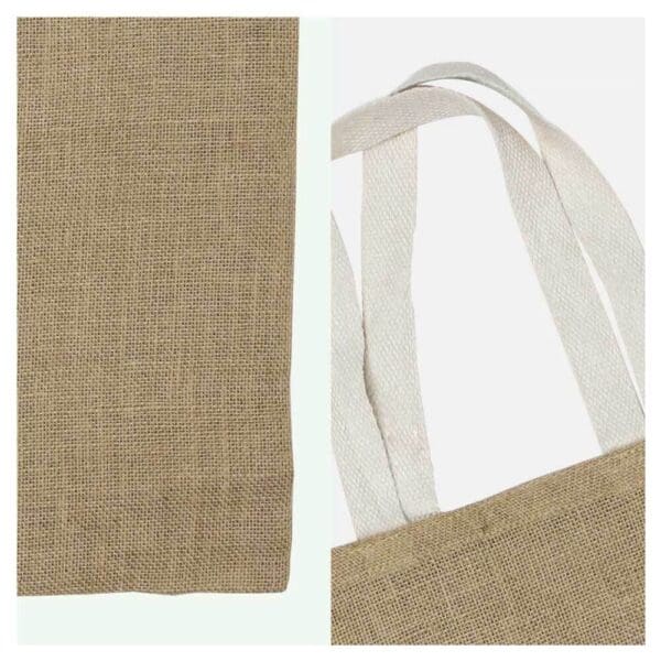 Eco Friendly Jute Bags with White Handles