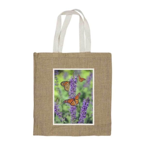 Eco Friendly Jute Bags with White Handles