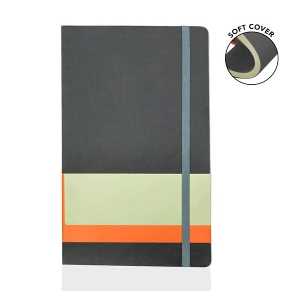 Softcover Ruled A5 Notebook Grey