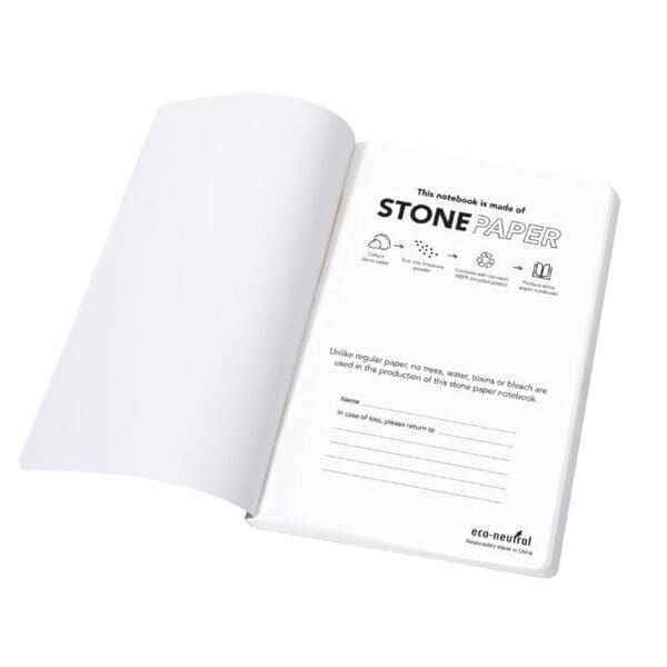 eco-neutral Stone Paper Tree-Free Notebook - Birch
