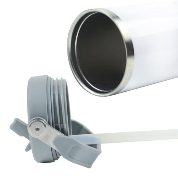 Tumbler with Handle & Straw SS Double Wall