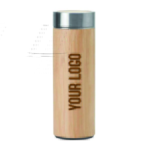 Stainless Steel Bamboo Flask