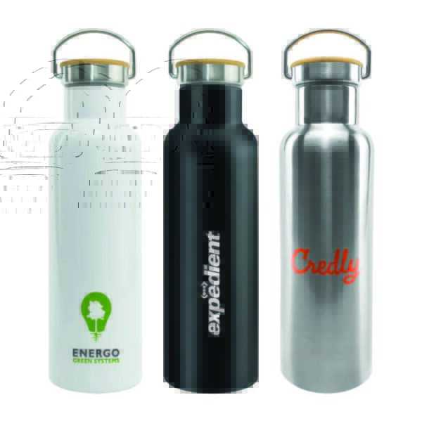 Stainless Steel Bamboo Flask