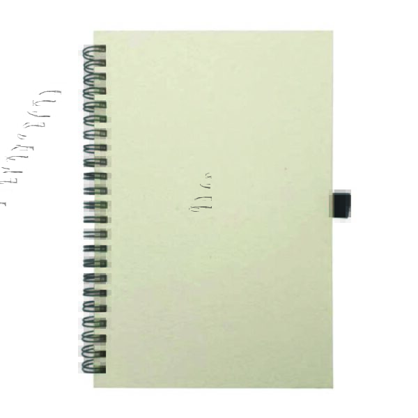 A5 Size Milk Paper Spiral Notebooks