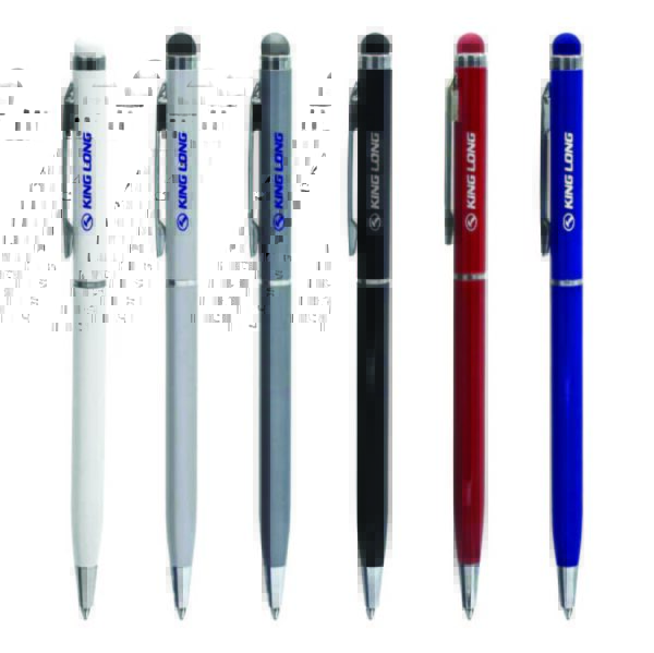 Slim Metal Pens with Stylus