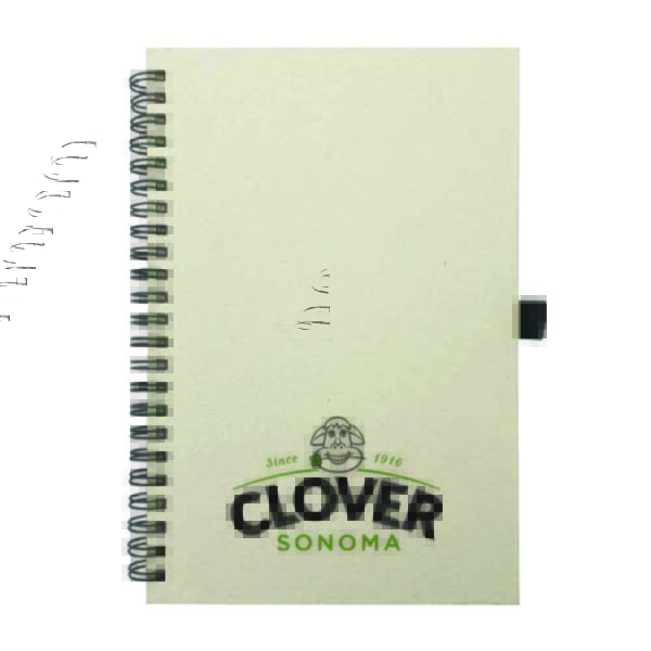 A5 Size Milk Paper Spiral Notebooks