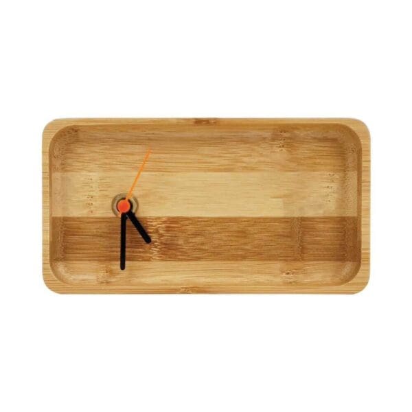 Sustainable Rectangular Bamboo Desk Clock