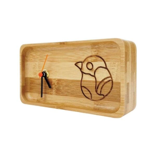 Sustainable Rectangular Bamboo Desk Clock