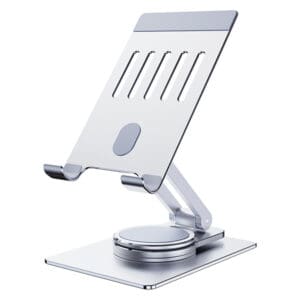 360-DEGREE ROTATING ALUMINUM ALLOY FOLDING PHONE HOLDER