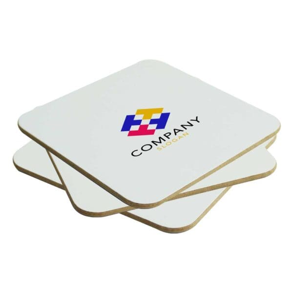 Hardboard Tea Coasters Size: 9 x 9 cm