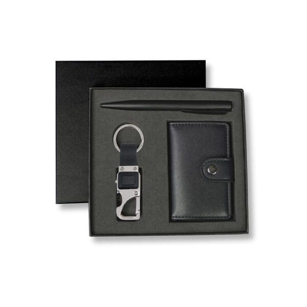 REINE - Set of RFID Card Holder, Key Chain and Pen