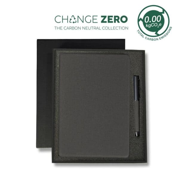 CHANGE ZERO Sustainable Gift Set with Refillable Notebook & Pen
