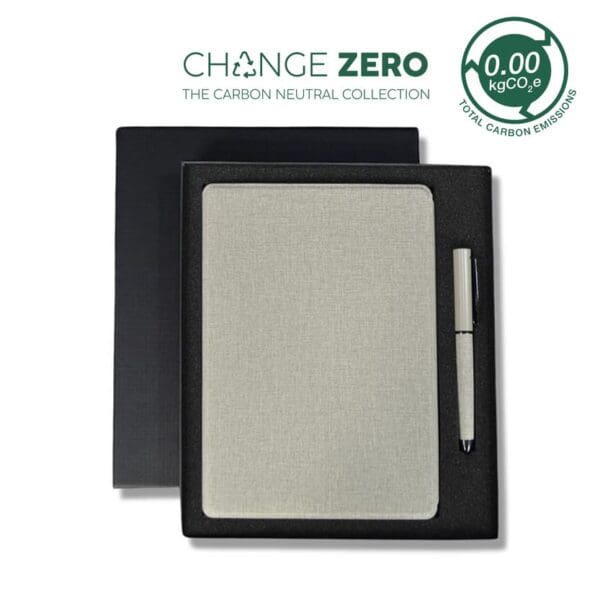 CHANGE ZERO Sustainable Gift Set with Refillable Notebook & Pen